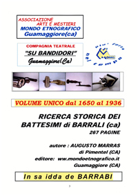 Volume unico Ricerca battesimi Barrali