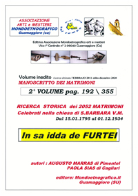 Secondo volume Ricerca matrimoni Furtei