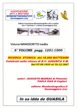 Sesto volume Ricerca battesimi Guasila