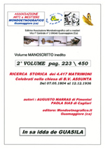 Secondo volume Ricerca matrimoni Guasila