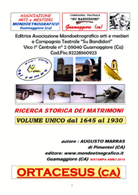 Volume unico Ricerca matrimoni Ortacesus