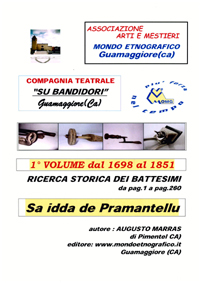 Primo volume Ricerca battesimi Pimentel