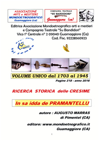 Volume unico Ricerca cresime Pimentel