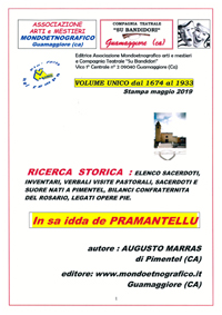 Volume unico Ricerche varie Pimentel