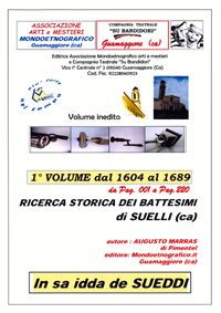 Primo volume Ricerca battesimi Suelli