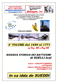 Secondo volume Ricerca battesimi Suelli