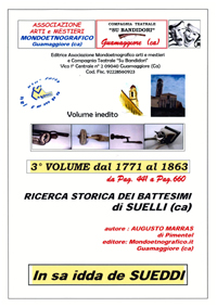 Terzo volume Ricerca battesimi Suelli