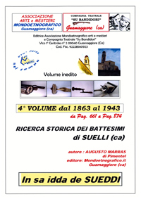 Quarto volume Ricerca battesimi Suelli